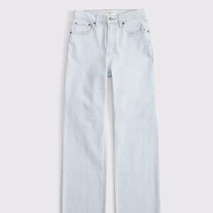 Abercrombie & Fitch Light Wash Straight Leg Jeans